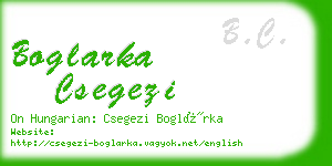 boglarka csegezi business card